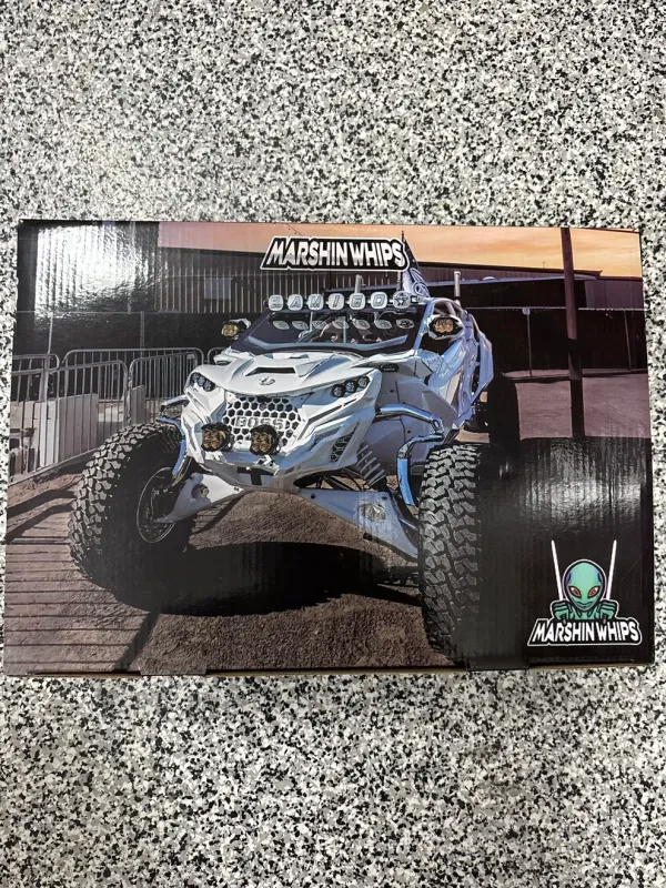 Marshin Whips RGBW LED Fang Lights Bluetooth & Chasing For Can-Am Maverick R