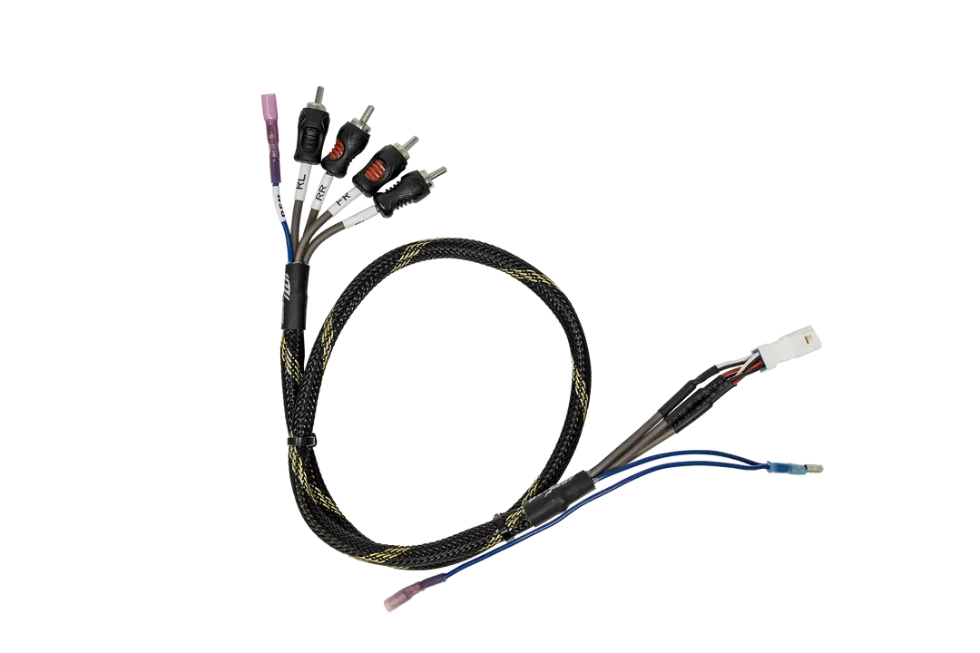 Utv Stereo BRP GO Front & Rear RCA Output Harness + Remote For Can-Am Maverick R Utv Stereo BRP GO Front & Rear RCA Output Harness + Remote For Can-Am Maverick R