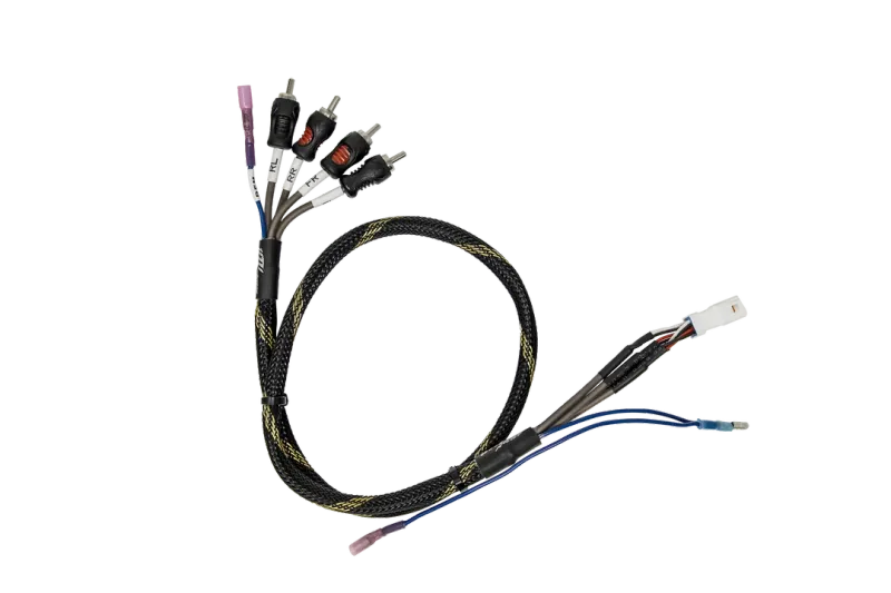 Utv Stereo BRP GO Front & Rear RCA Output Harness + Remote For Can-Am Maverick R