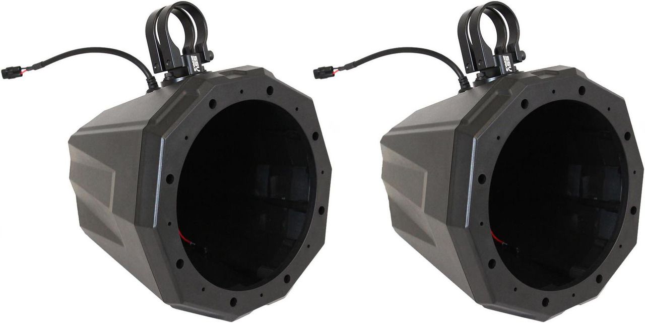 SSV Works Universal Cage Mount 8 Speaker Enclosures With 1.85" Roll Bar Clamps