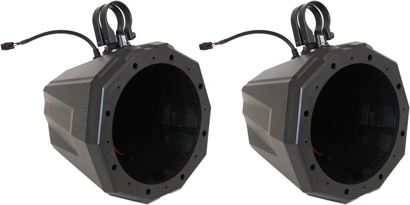 SSV Works Universal Cage Mount 8 Speaker Enclosures With 1.85" Roll Bar Clamps