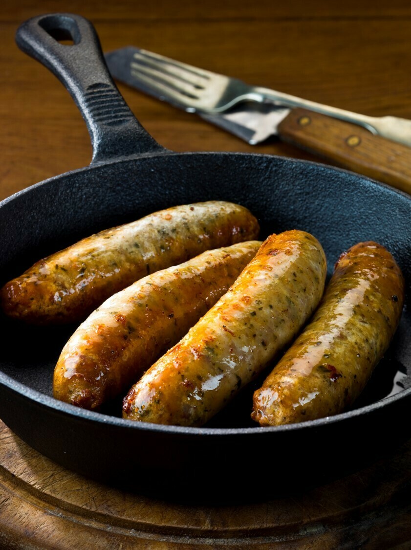 DEVON SAUSAGE CO 30 Large Pork &amp; Herb Sausages