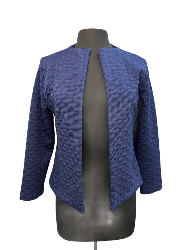 Andria Lieu Nicky Jacket Textured Dots Navy Andria Lieu Nicky Jacket Textured Dots Navy