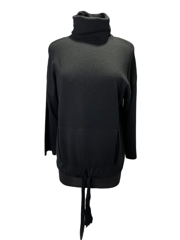 Kokun Wool Turtleneck Drawstring Sweater Kokun Wool Turtleneck Drawstring Sweater