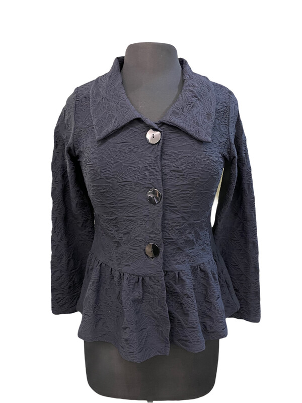 Andria Lieu Charlotte Jacket Black Crinkle Andria Lieu Charlotte Jacket Black Crinkle