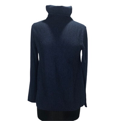 Kinross Tissue Weight Cashmere Turtleneck Navy Kinross Tissue Weight Cashmere Turtleneck Navy