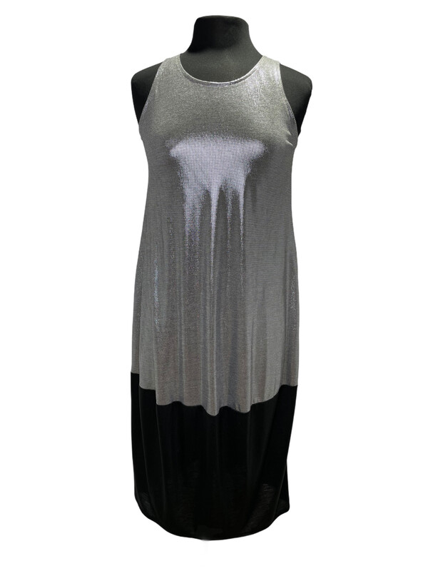 Avivit Yizhar Tank Dress w/Bell Hem Silver/Black Avivit Yizhar Tank Dress w/Bell Hem Silver/Black