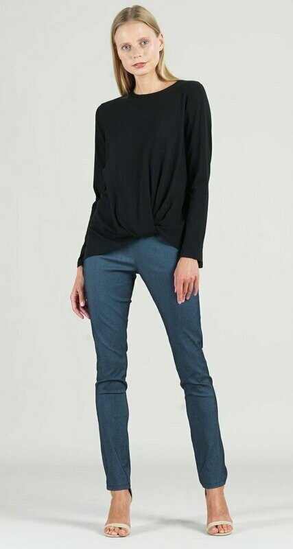 Clara Sun Woo Black Twist Hem Top Clara Sun Woo Black Twist Hem Top