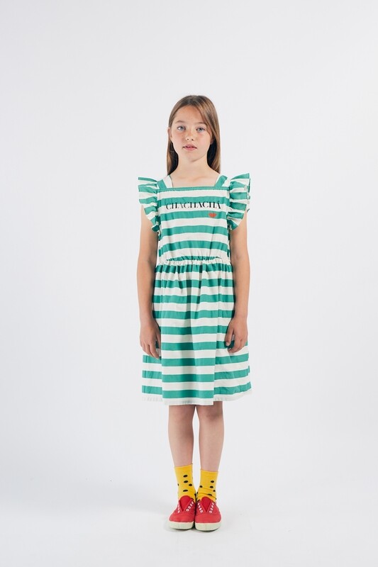 CLACHACHA KISS WOVEN RUFFLE DRESS CLACHACHA KISS WOVEN RUFFLE DRESS