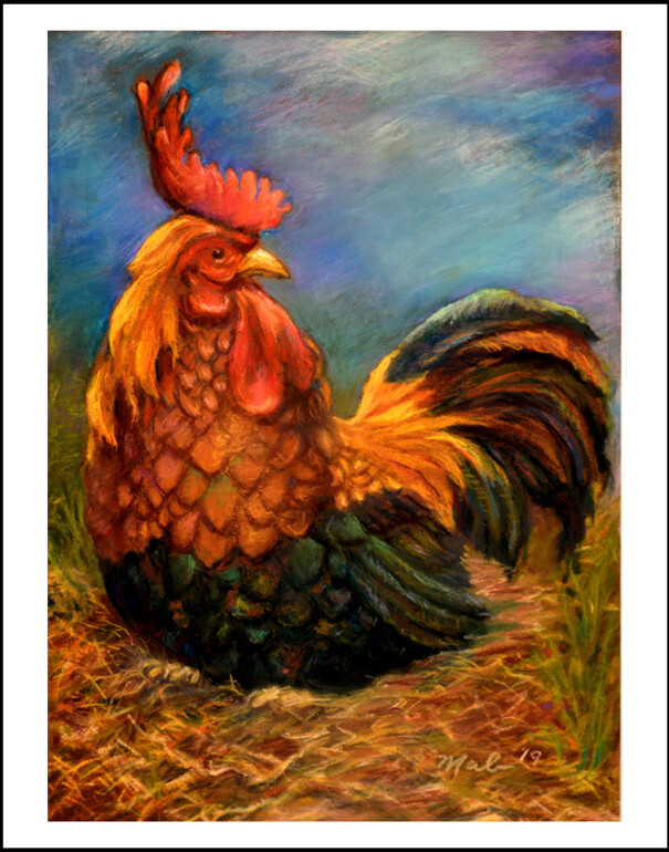Watercolor Art Giclee' Prints | "Rooster"
