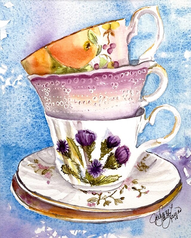 Home or Office Decor Prints | "Tea for Three"