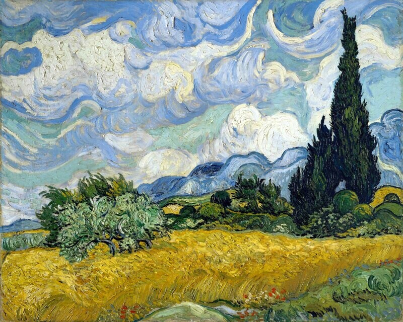 Vincent van Gogh | Wheat Field with Cypresses