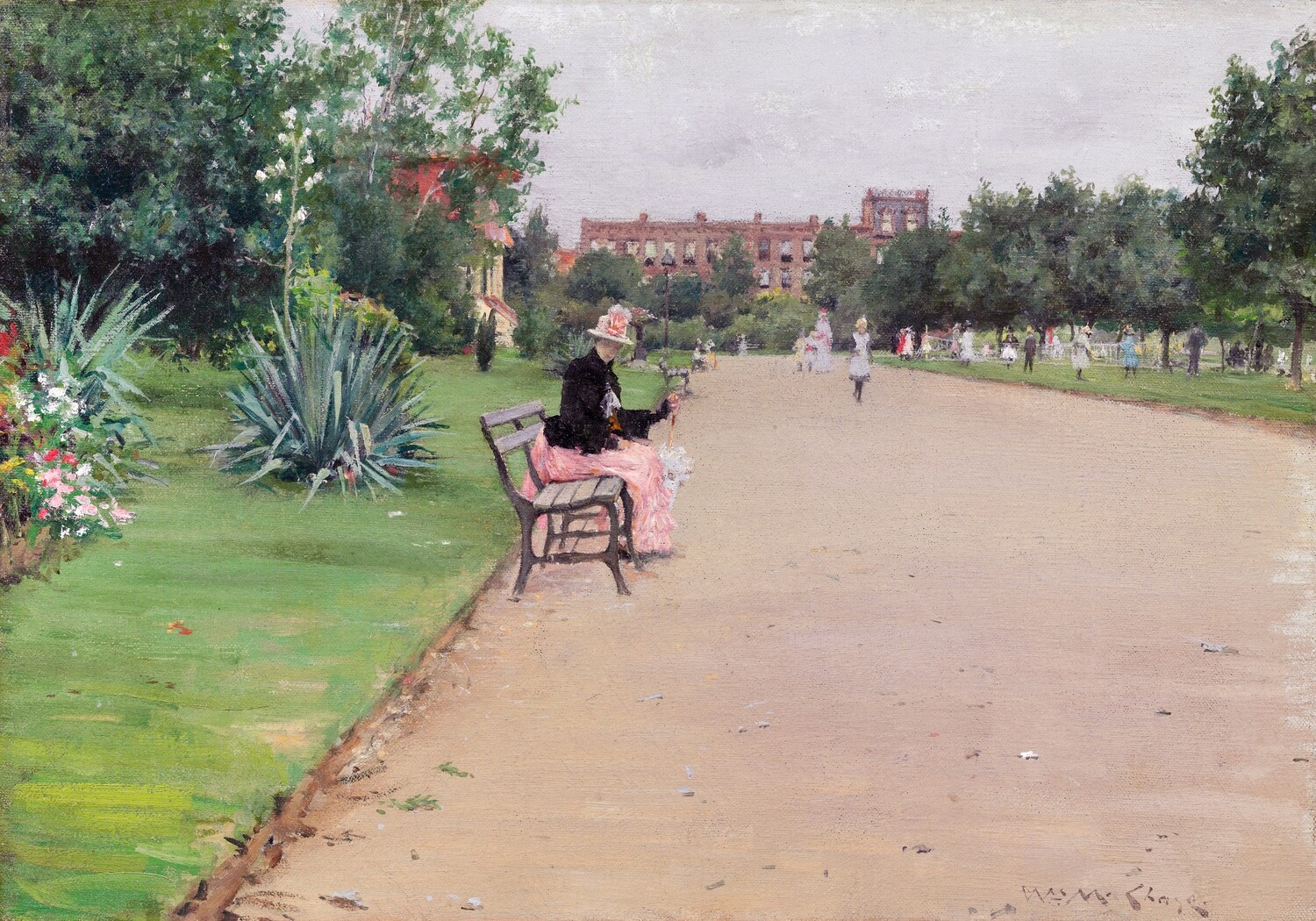 William Chase | A City Park William Chase 1887