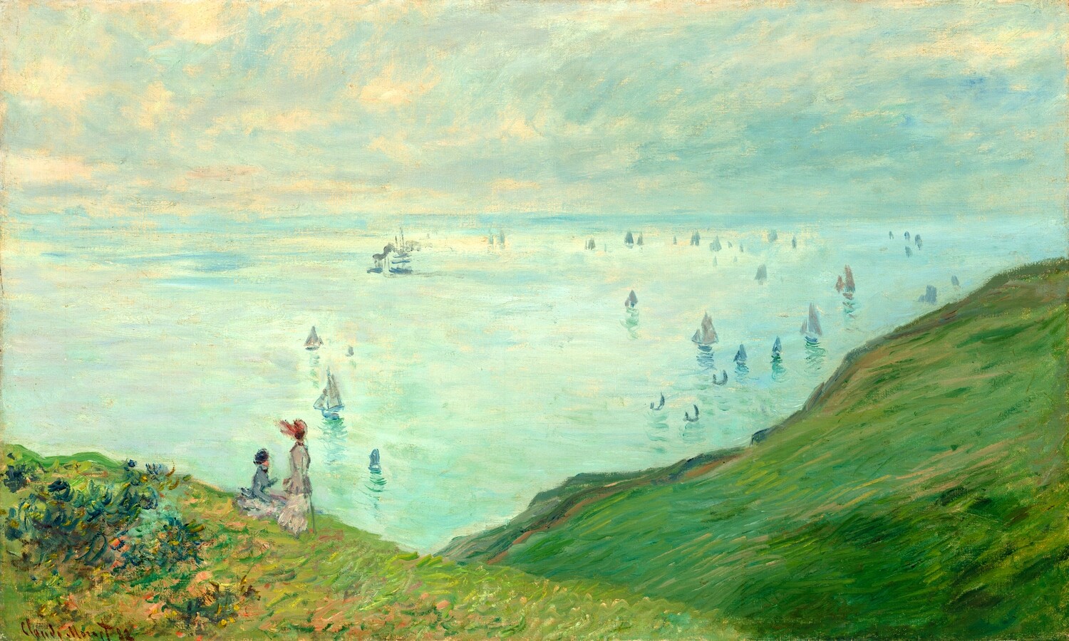 Claude Monet | Cliffs at Pourville 1882