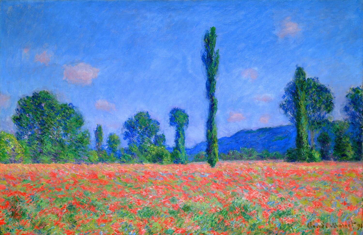 Claude Monet | Poppy Field Giverny 1891