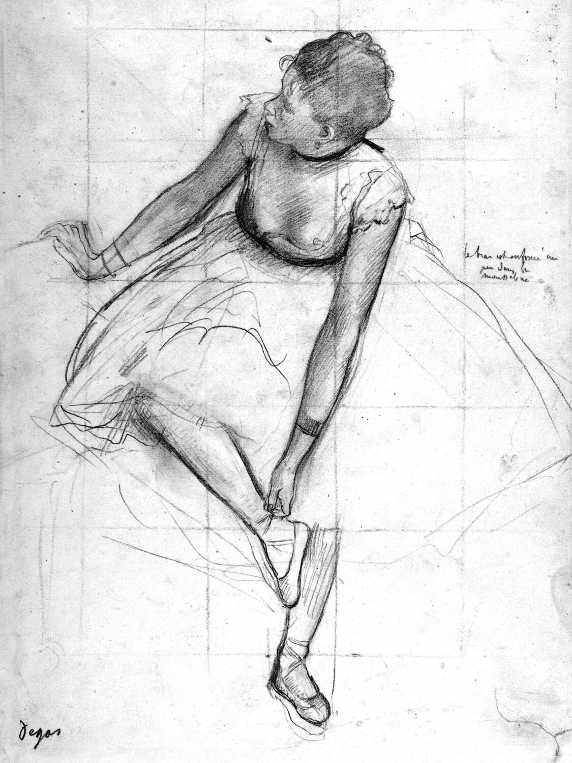 Edgar Degas | Dancer Adjusting Her Slipper