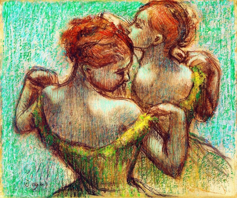 Edgar Degas | Two Dancers, Half-length
