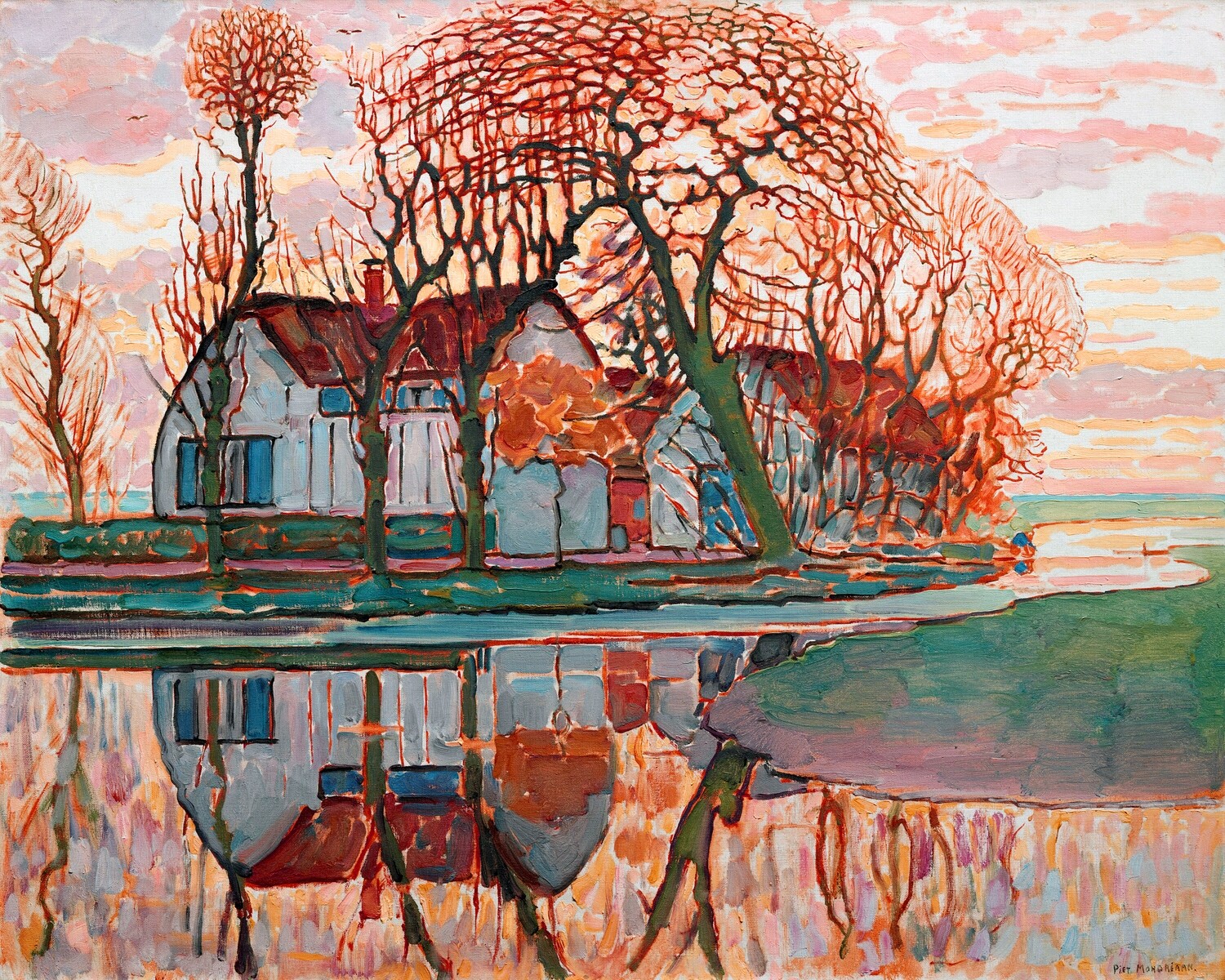 Piet Mondrian | Farm near Duivendrecht 1911