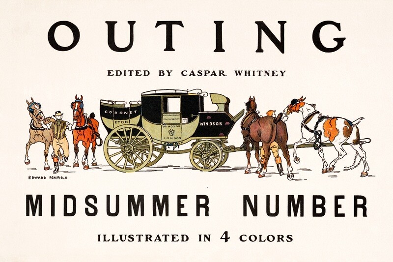 Edward Penfield | Outing edited by Caspar Whitney 1890-1900