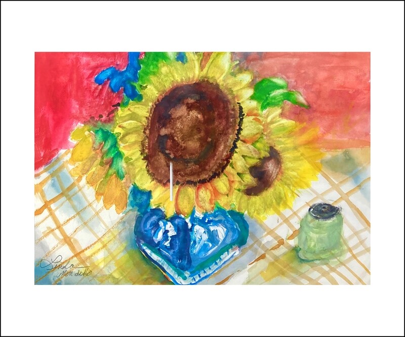"Sunflower on Table" by Linda Mondello