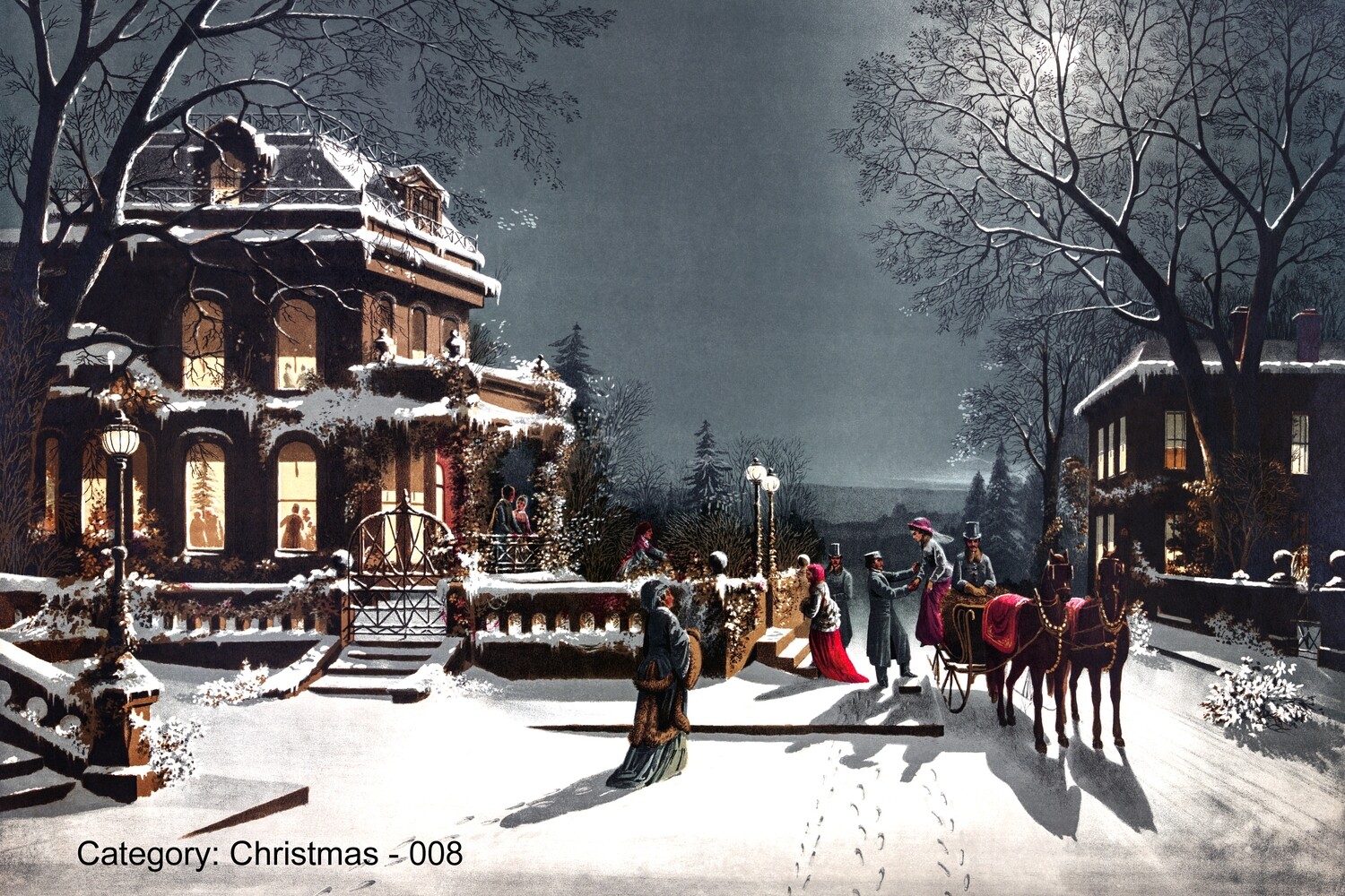 Christmas Scenery Images Placemats single or double sided 12 x 18 | Choose from hundreds of stock design images.