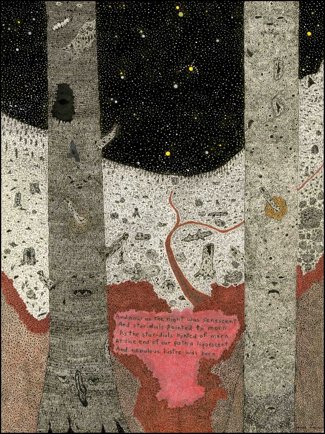 &quot;A nebulous lustre was born&quot; Limited Edition Watercolor Giclee Print