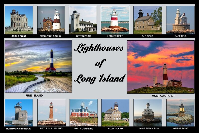 Lighthouses Scenery Placemats single sided 12 x 18