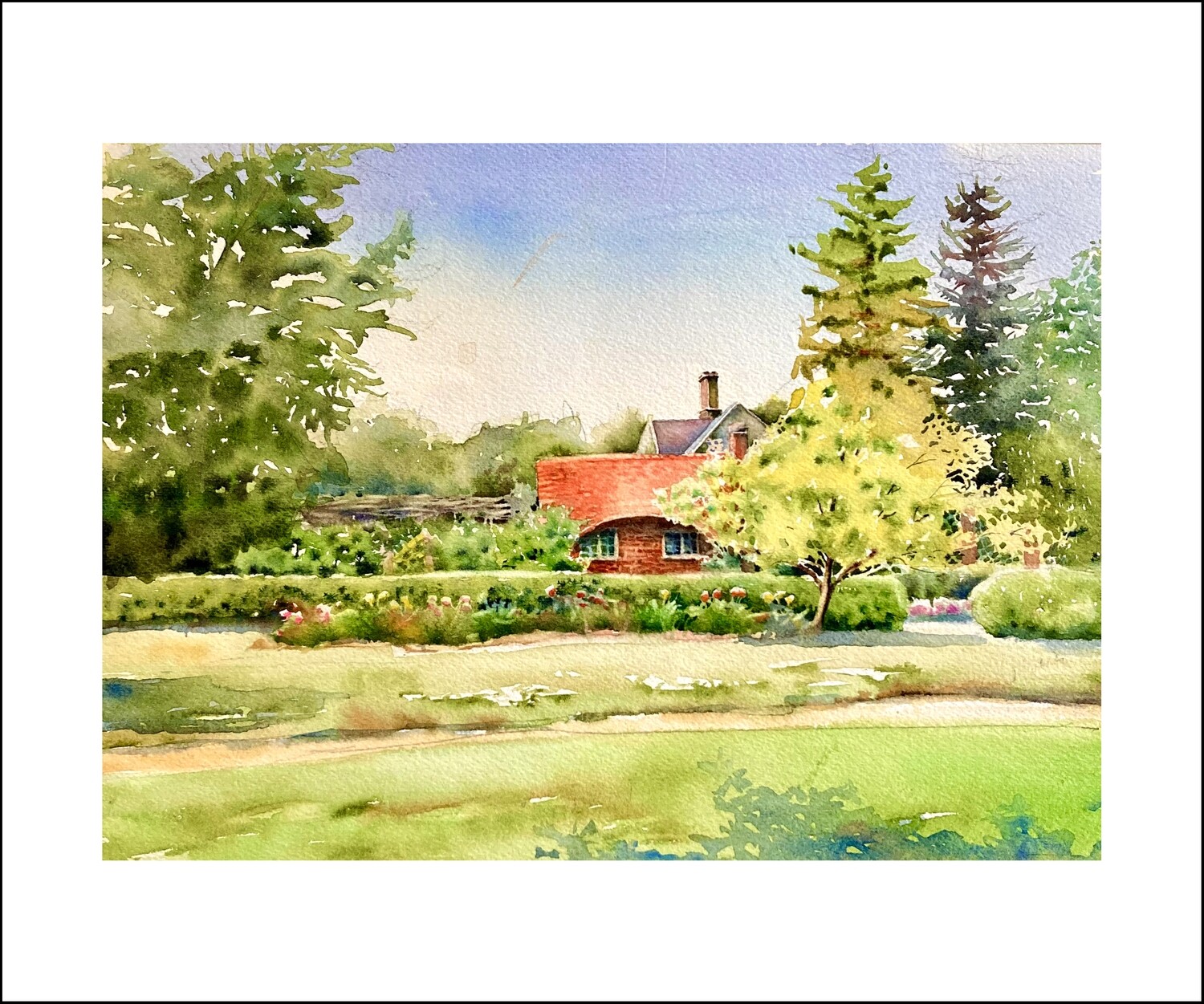 Italian Tea House - Roberta Erlagen Watercolor Artist