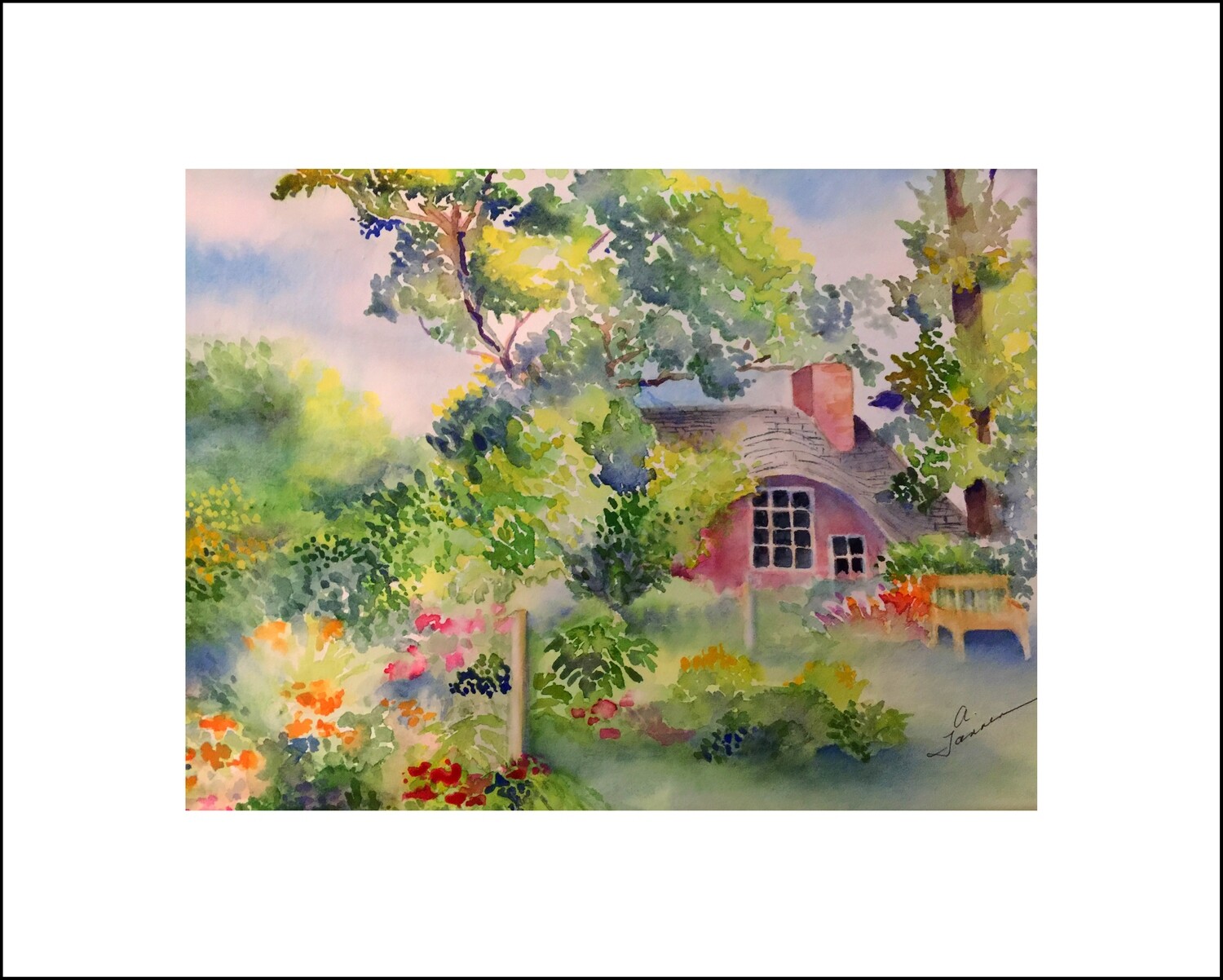 The Children&#39;s Playhouse at Planting Fields - Arlene Tannen Watercolor Artist