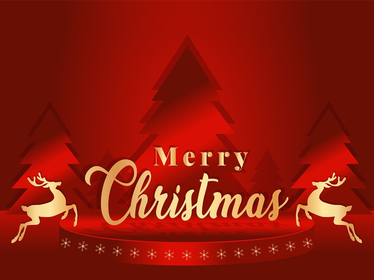 Generic &amp; Custom Fold Over Christmas Cards - Horizontal: