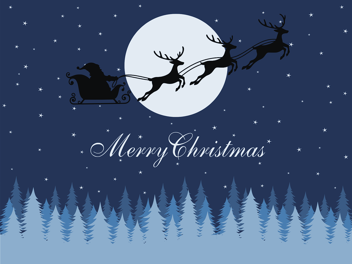 Generic &amp; Custom Fold Over Christmas Cards - Horizontal Christmas Card Samples: