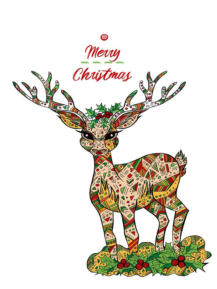 Generic &amp; Custom Fold Over Christmas Cards - Christmas Vertical Card Samples:
