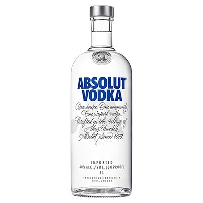 Absolut Vodka 80 1L 835229000407