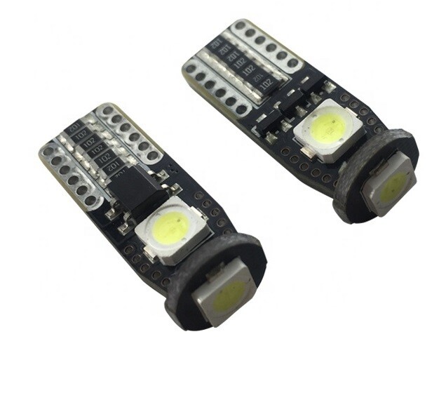 Lampadina Led Canbus T10 W5W  Bianco No Errore Check Luci 12V Senza Polarita