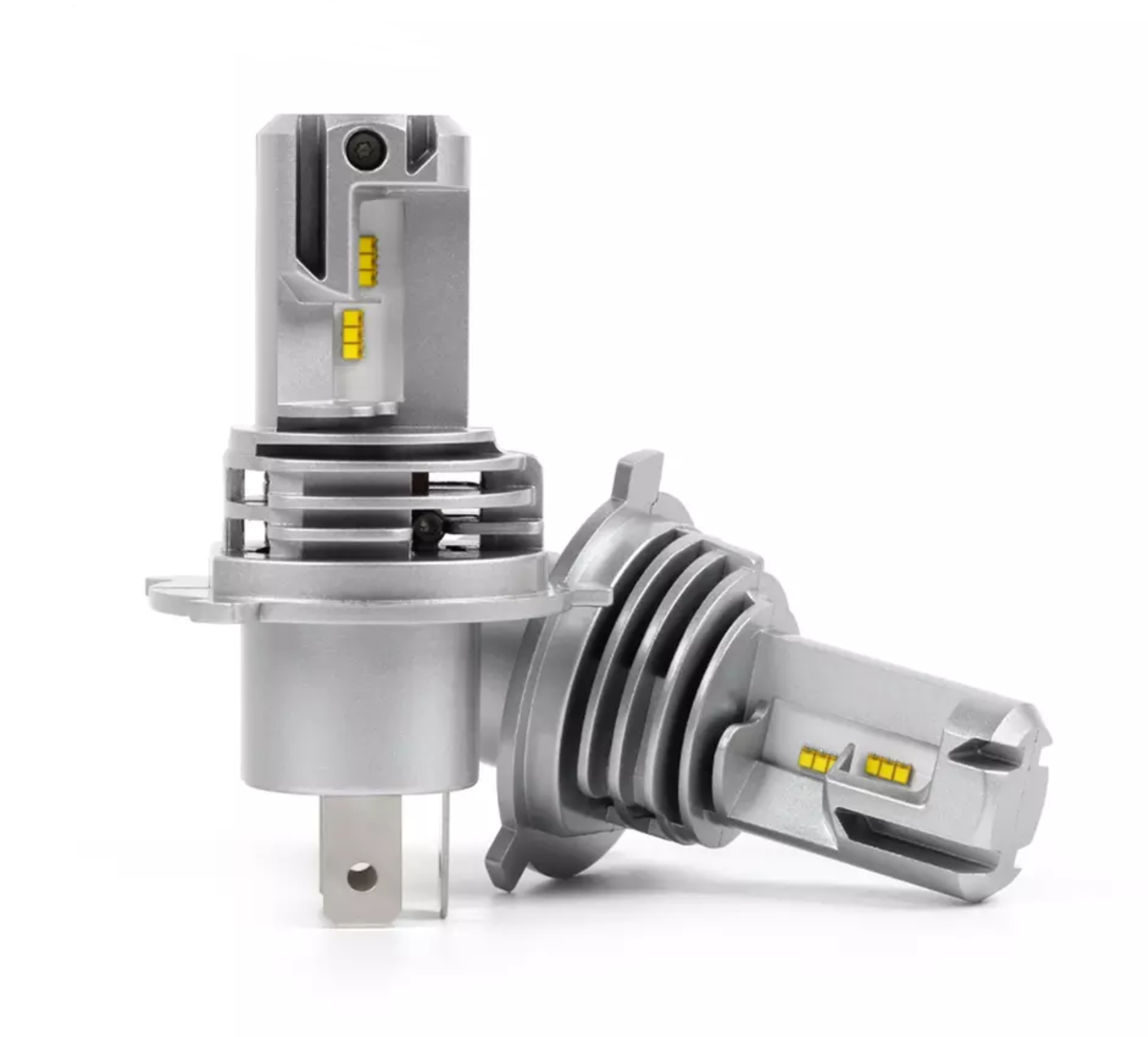 Kit Full Led All In One Canbus H4 70W 12V 24V Per Auto Moto Scooter Camion Bianco 10000 Lumen Con Ventola Silenziosa