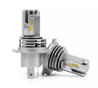 Kit Full Led All In One Canbus H4 70W 12V 24V Per Auto Moto Scooter Camion Bianco 10000 Lumen Con Ventola Silenziosa