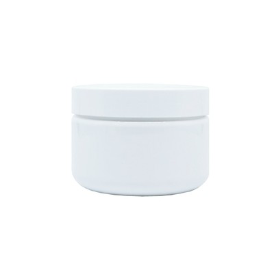 300ml, PET, Cream Jar, Opaque White