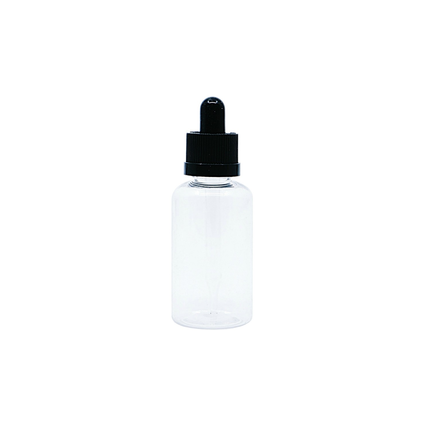 50ml, PET, Clear Dropper, Black Cap