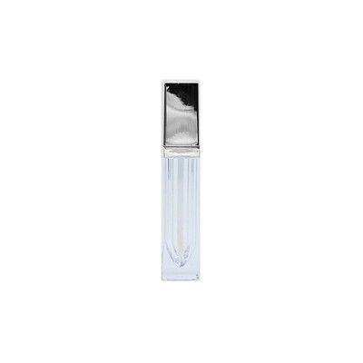 5ml, Acrylic Clear Lip Tint Bottle, Silver Shinny Screw Cap
