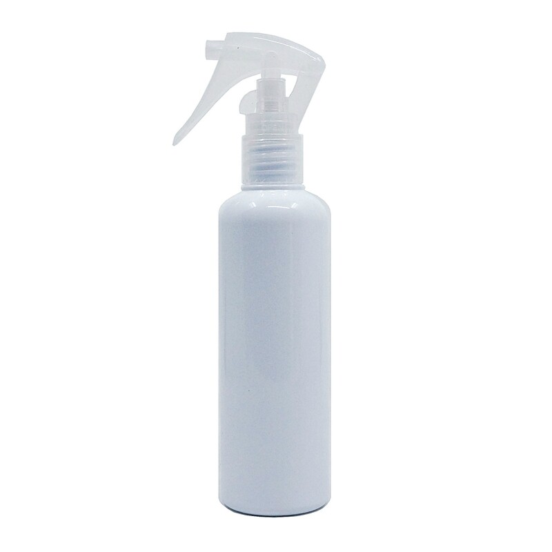150ml, PET, Boston Bottle Op. White w/ Natural White Trigger Sprayer