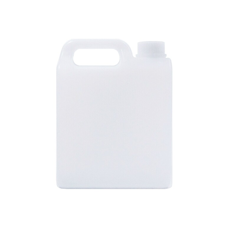 1Liter, HDPE, Jerry Can, Natural White w/ Tamper Cap