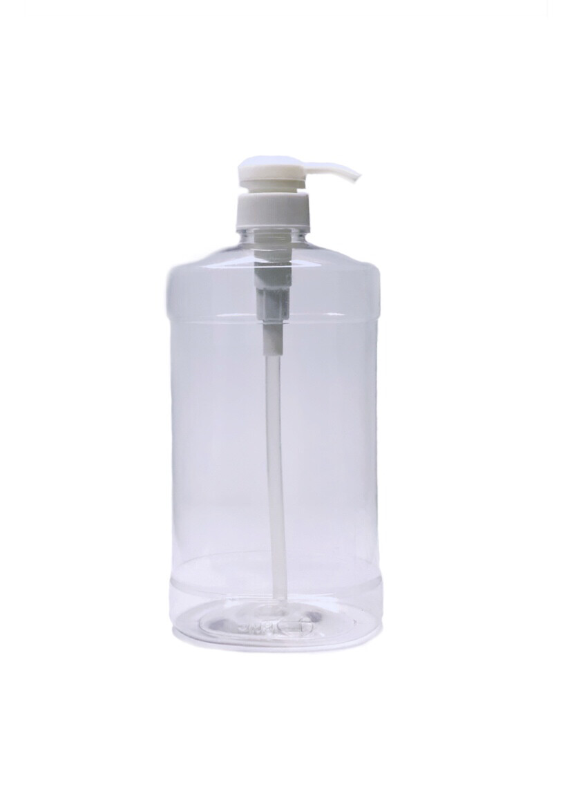 1-Liter PET Plastic Bottle With Twist Pump Cap