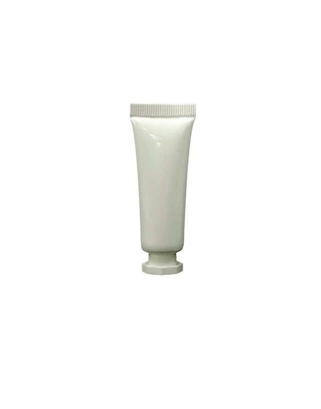 10ml LDPE Tube , Opaque White With White Octagon Screw Cap