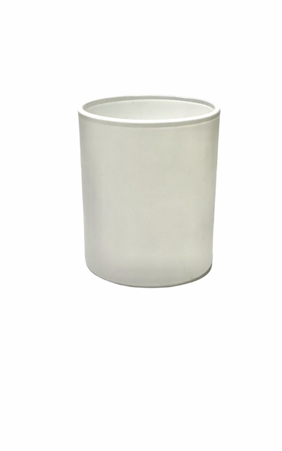 150ml Glass Frosted White Candle Jar