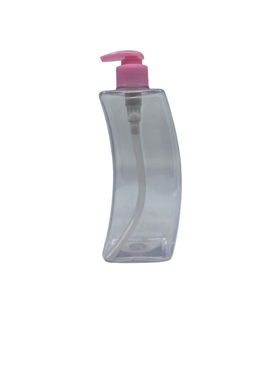 380ml Pet Plastic Curve Bottle , Lotion Pump Cap