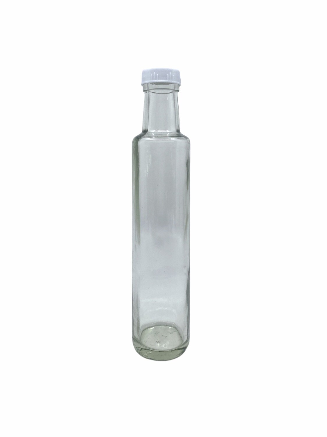 M7380, 250ml Glass Cylindrical Bottle With Plastic Screw Cap