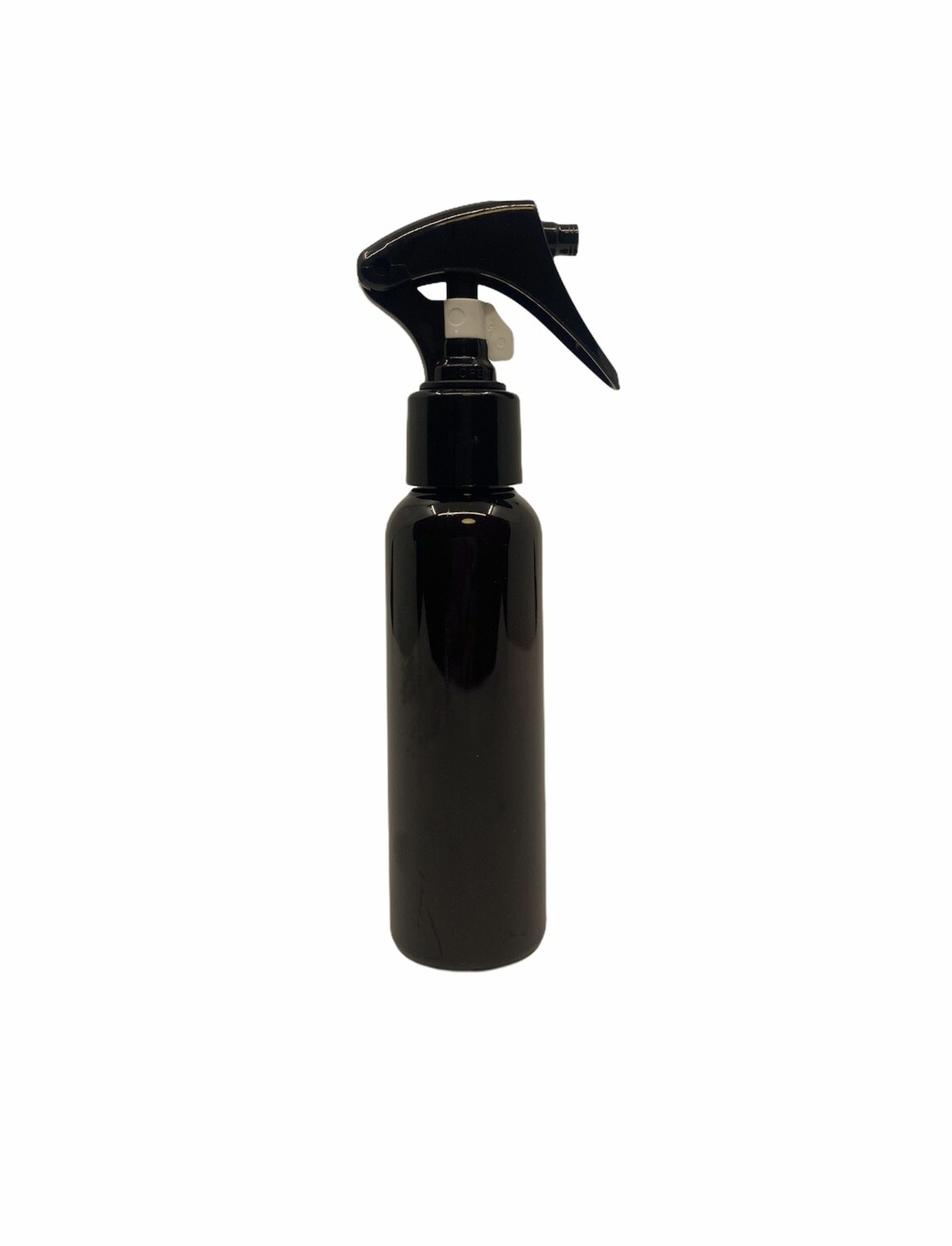 100ml Pet Plastic Dark Amber Bottle , Black Trigger Spray