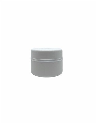 15g, Plastic Double Wall Jar With Silver Lining