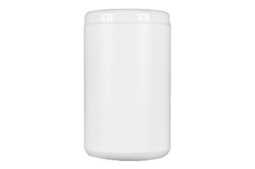 2000g Plastic Single Wall Jars (Opaque White)