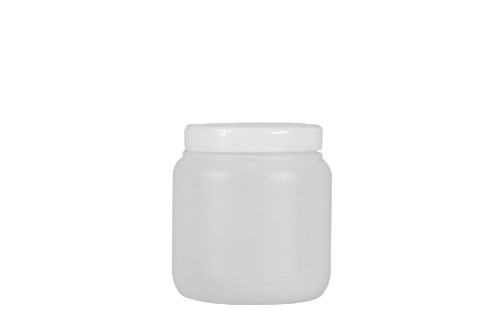 250g Plastic Single Wall Jars (Natural White)